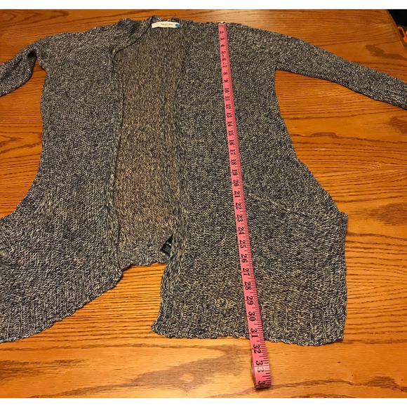 Anthropologie Sparrow Cardigan Sweater Blue Two Tone 3/4 Sleeve Hemp Size Small - Picture 7 of 10